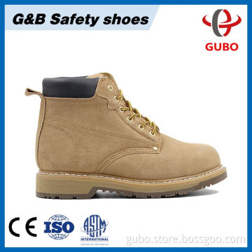 New Style High Quality Men Genuine Leather Boat Flat Safety Shoes